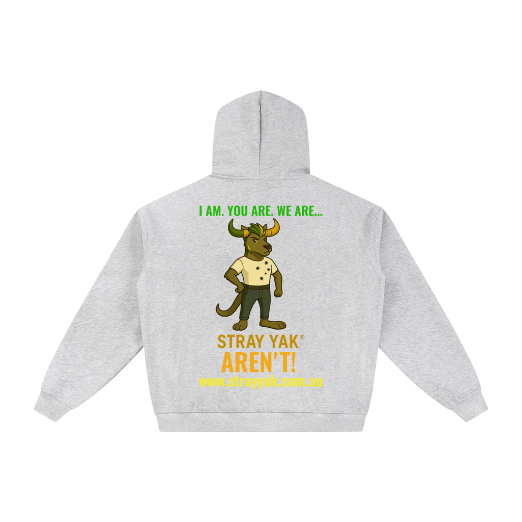 Stray Yak Double Zip-Through Essential Reverse Yeet "Ego" Fleece Hoodie