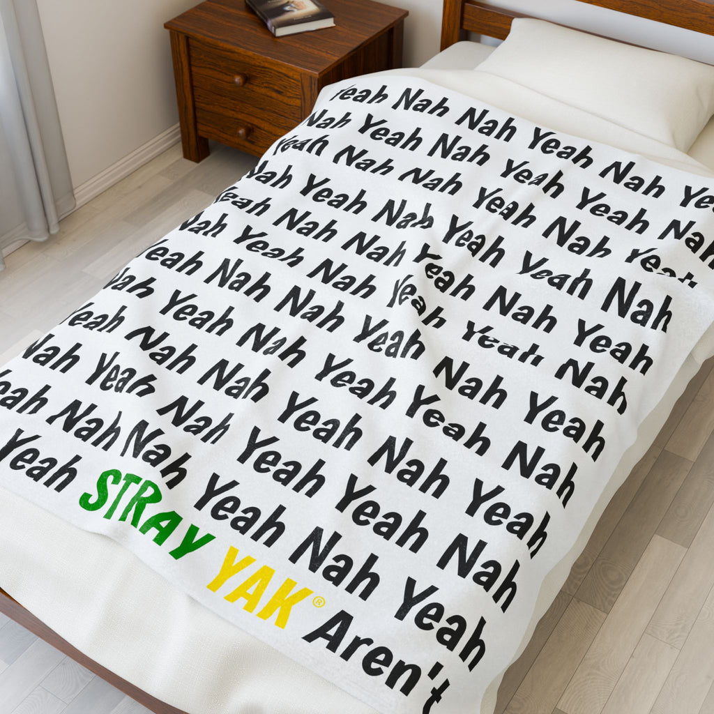 Stray Yak Cozy Velveteen Plush Blanket - Perfect for Chill Nights