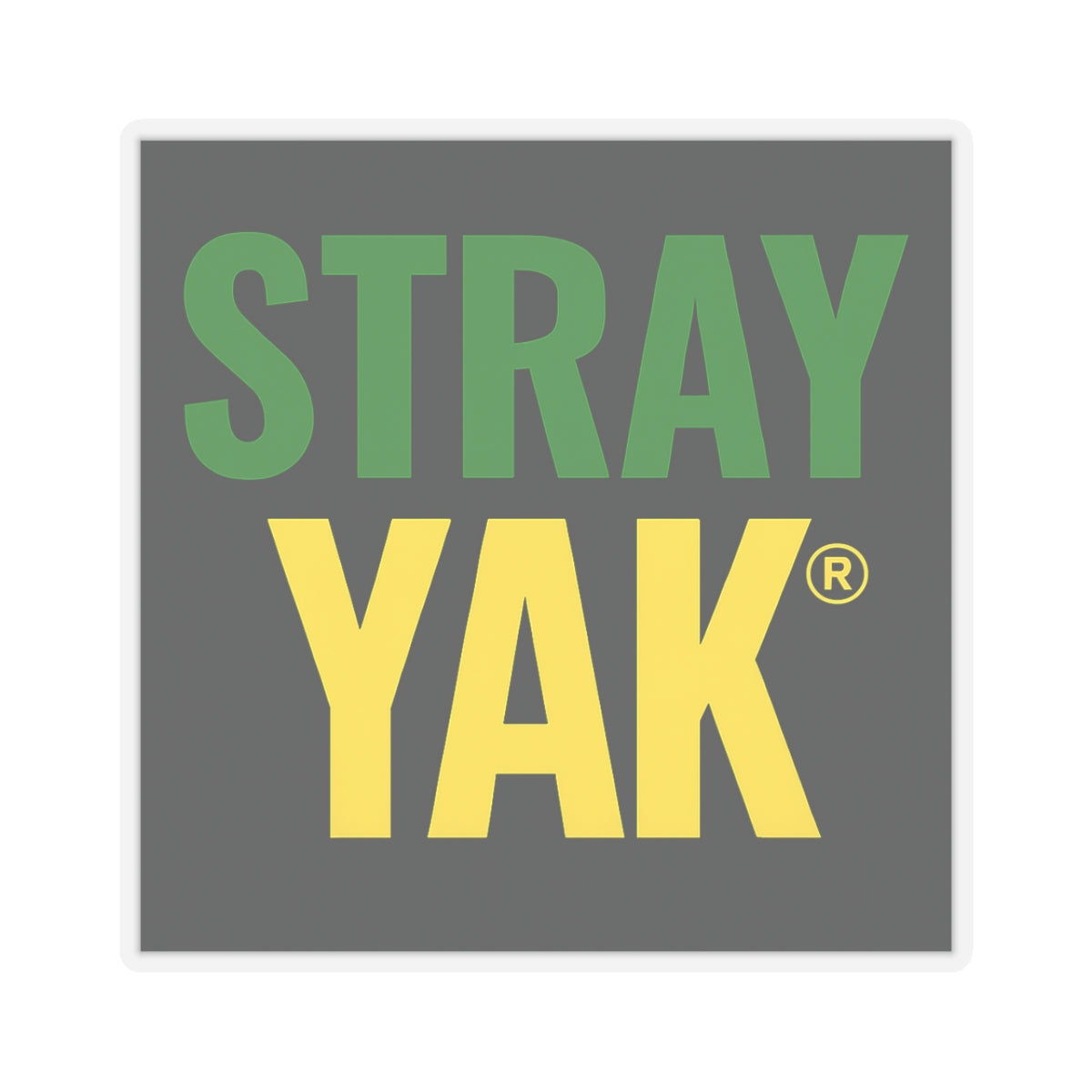 Stray Yak Kiss-Cut Stickers - Fun Vinyl Decals for Laptops, Water Bottles, and Scrapbooking