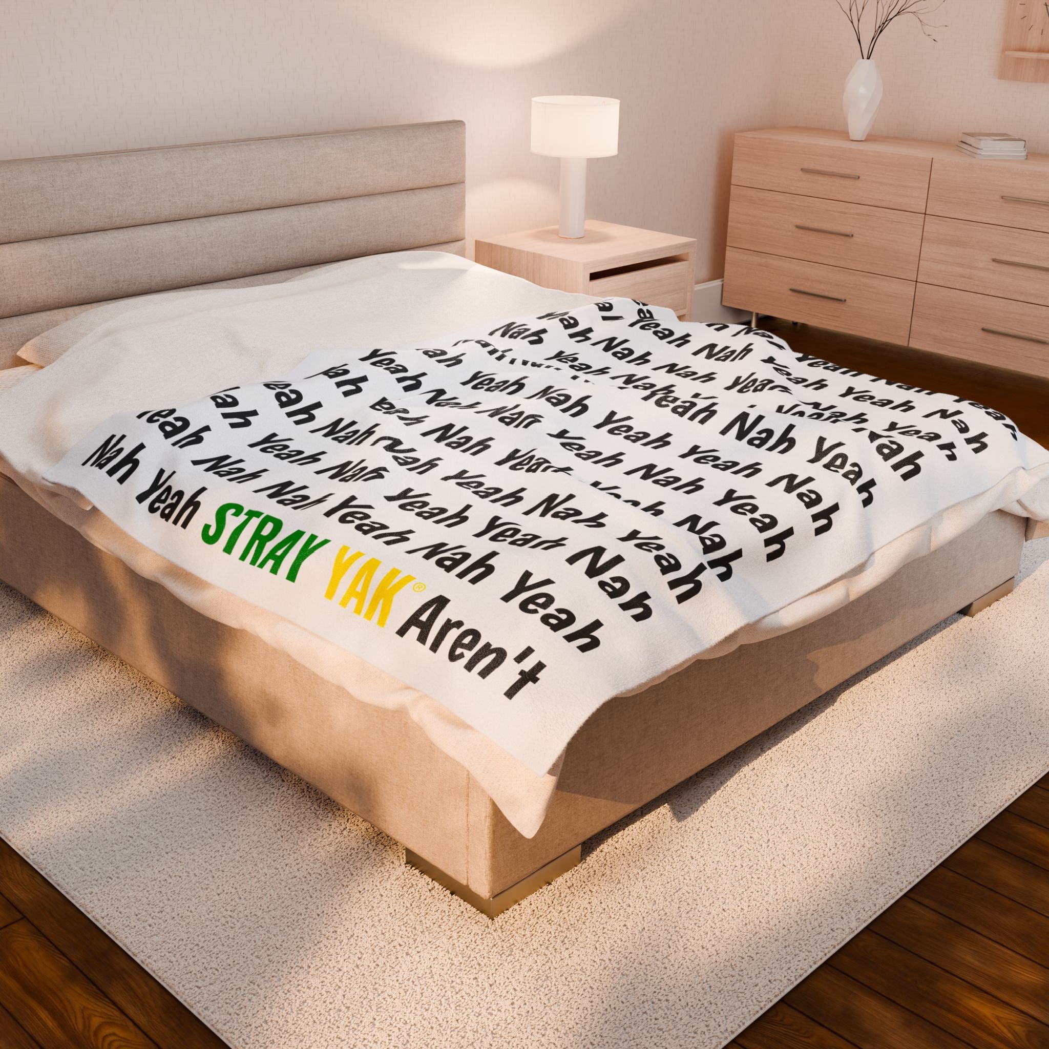 Stray Yak Cozy Velveteen Plush Blanket - Perfect for Chill Nights