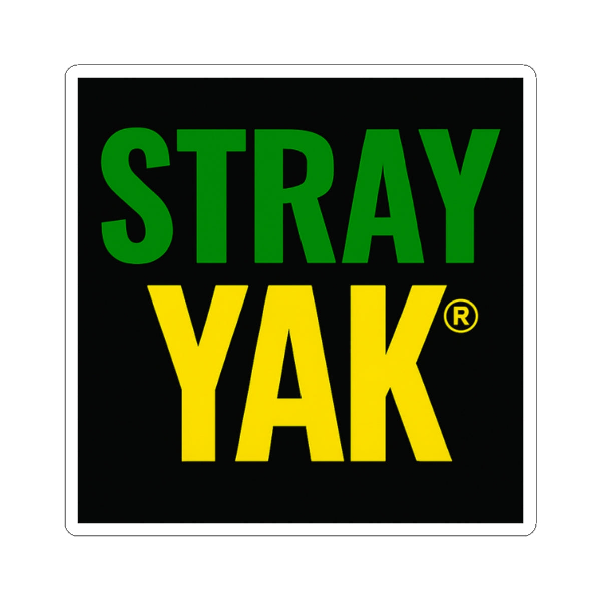 Stray Yak Kiss-Cut Stickers - Fun Vinyl Decals for Laptops, Water Bottles, and Scrapbooking