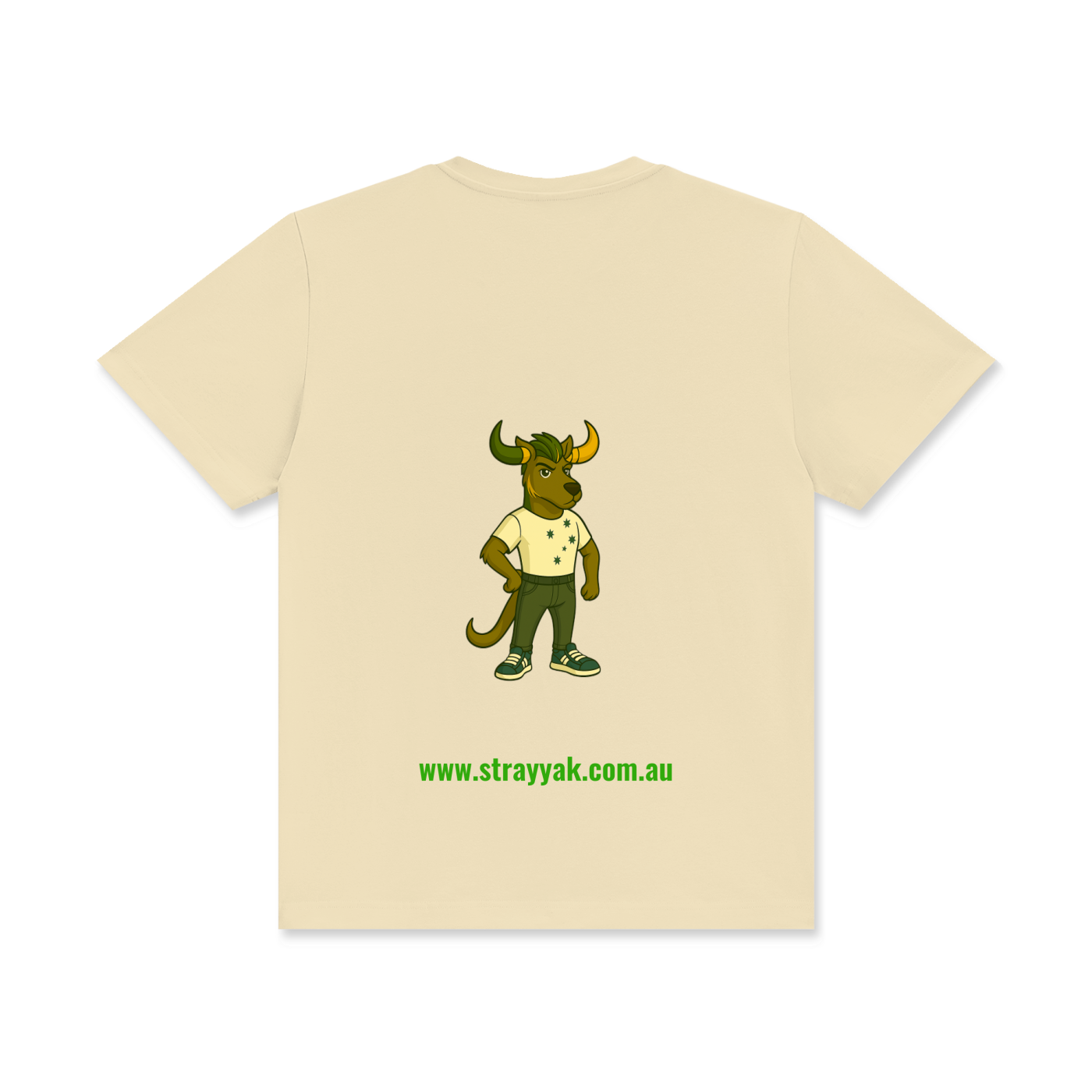 Stray Yak "Reverse Yeet" Unisex Classic Crew Neck Cotton T-Shirt