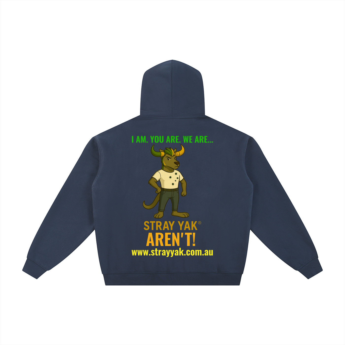 Stray Yak Double Zip-Through Essential Reverse Yeet "Ego" Fleece Hoodie