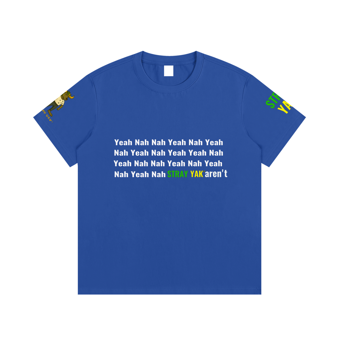 Stray Yak Yeah Nah "Sidearm Yeet" Essential Cotton T-Shirt