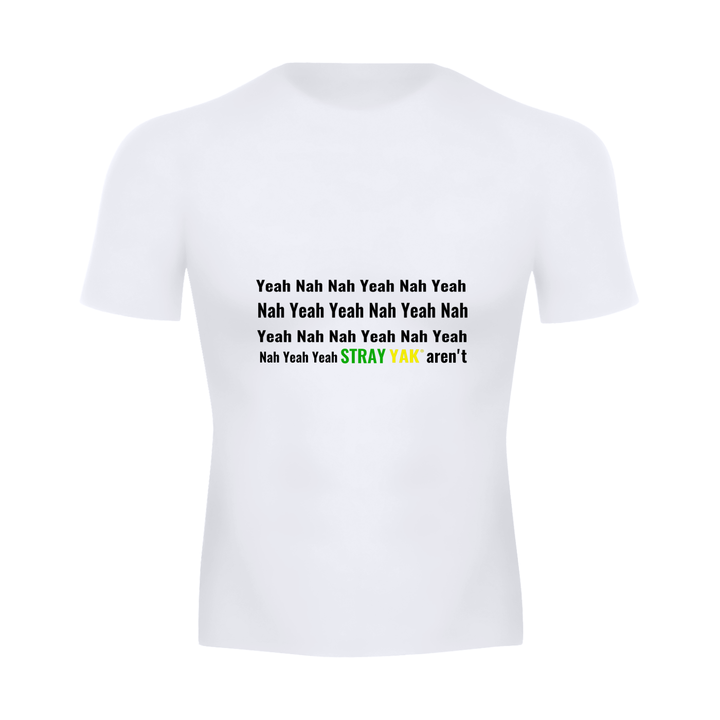 Stray Yak Yeah Nah "Clingy" Performance Short Sleeve T-Shirt