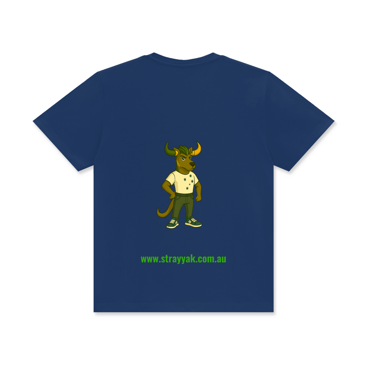 Stray Yak "Reverse Yeet" Unisex Classic Crew Neck Cotton T-Shirt