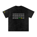 Stray Yak Yeah Nah Reverse Yeet Unisex Snow Washed Oversized Cotton T-Shirt