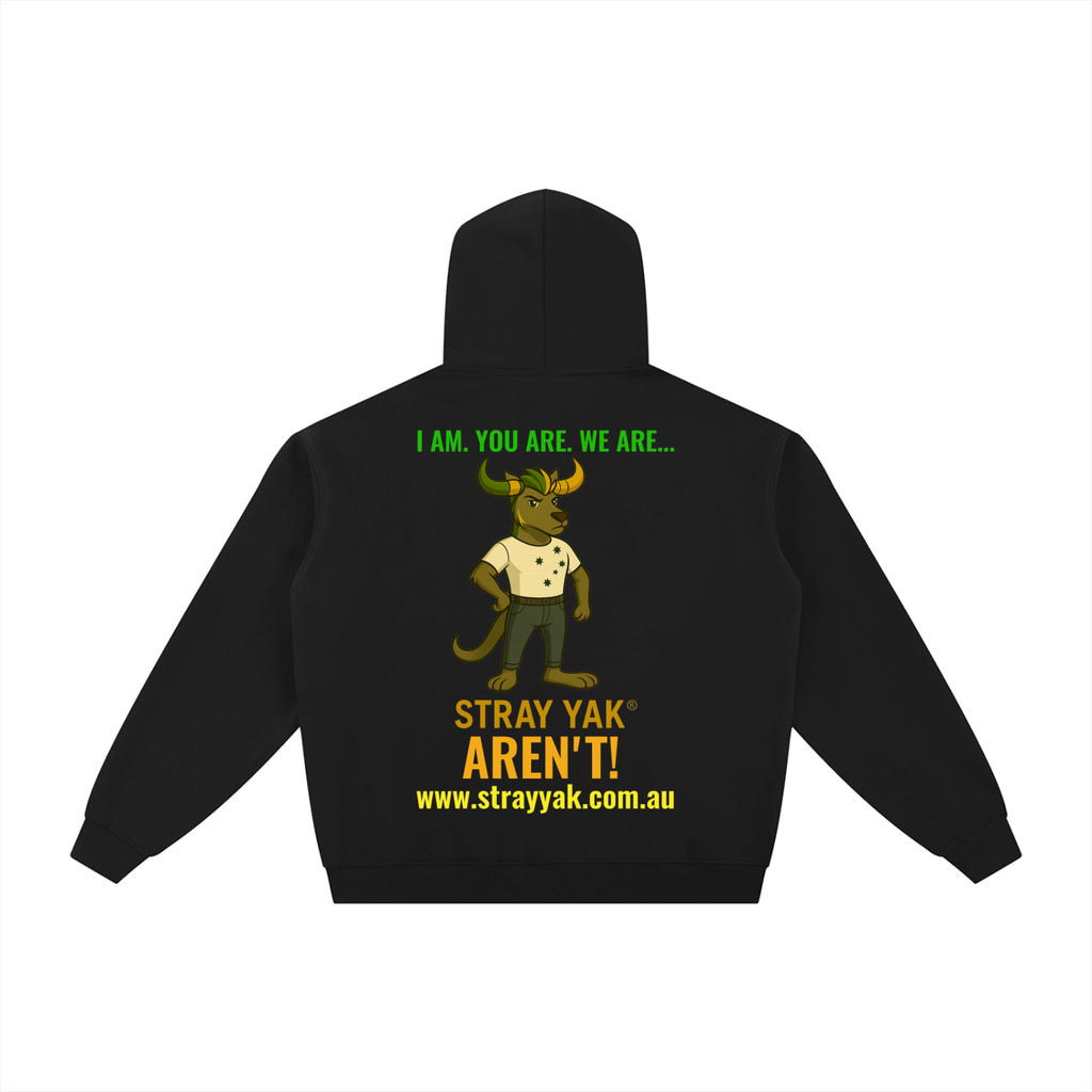 Stray Yak Double Zip-Through Essential Reverse Yeet "Ego" Fleece Hoodie