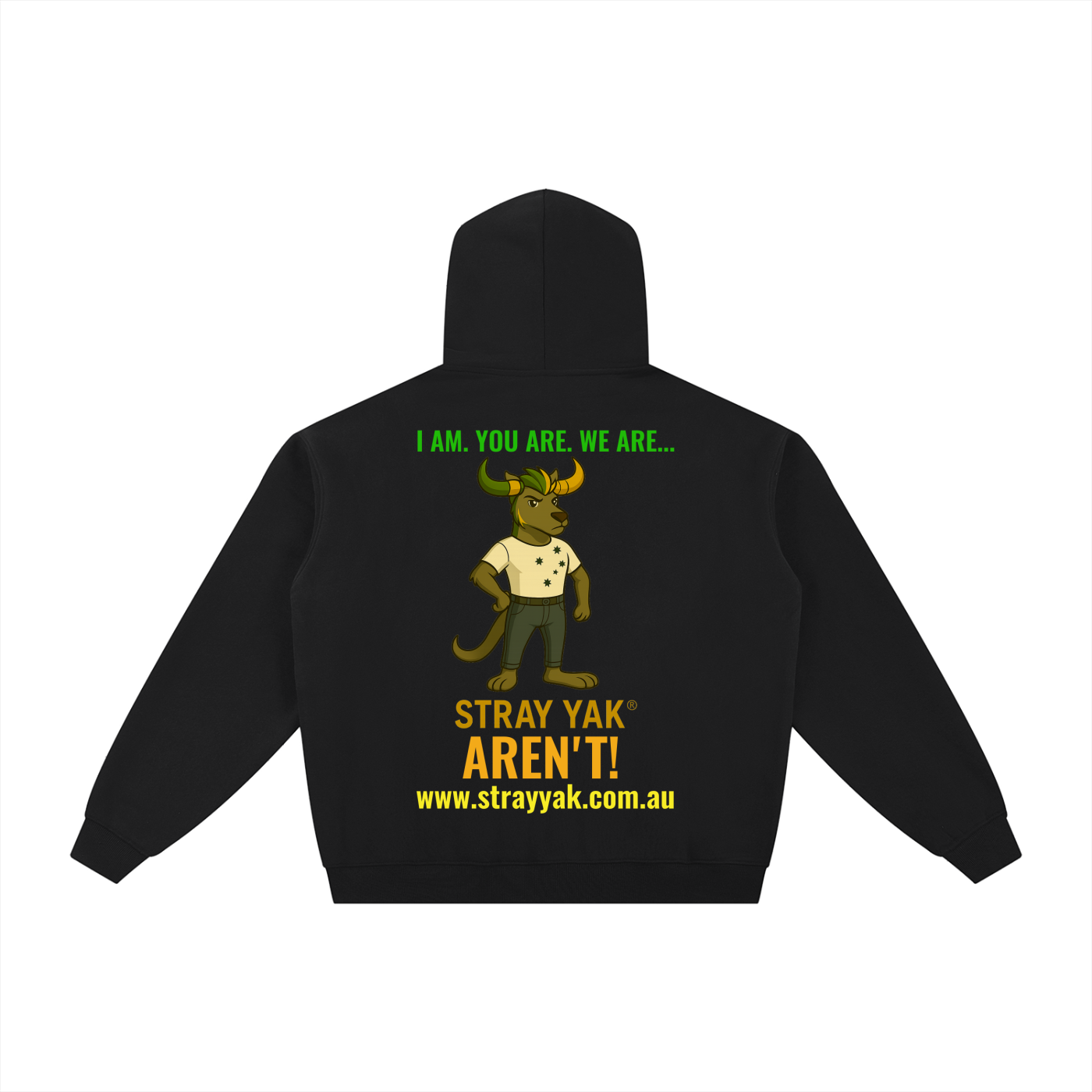 Stray Yak Double Zip-Through Essential Reverse Yeet "Ego" Fleece Hoodie