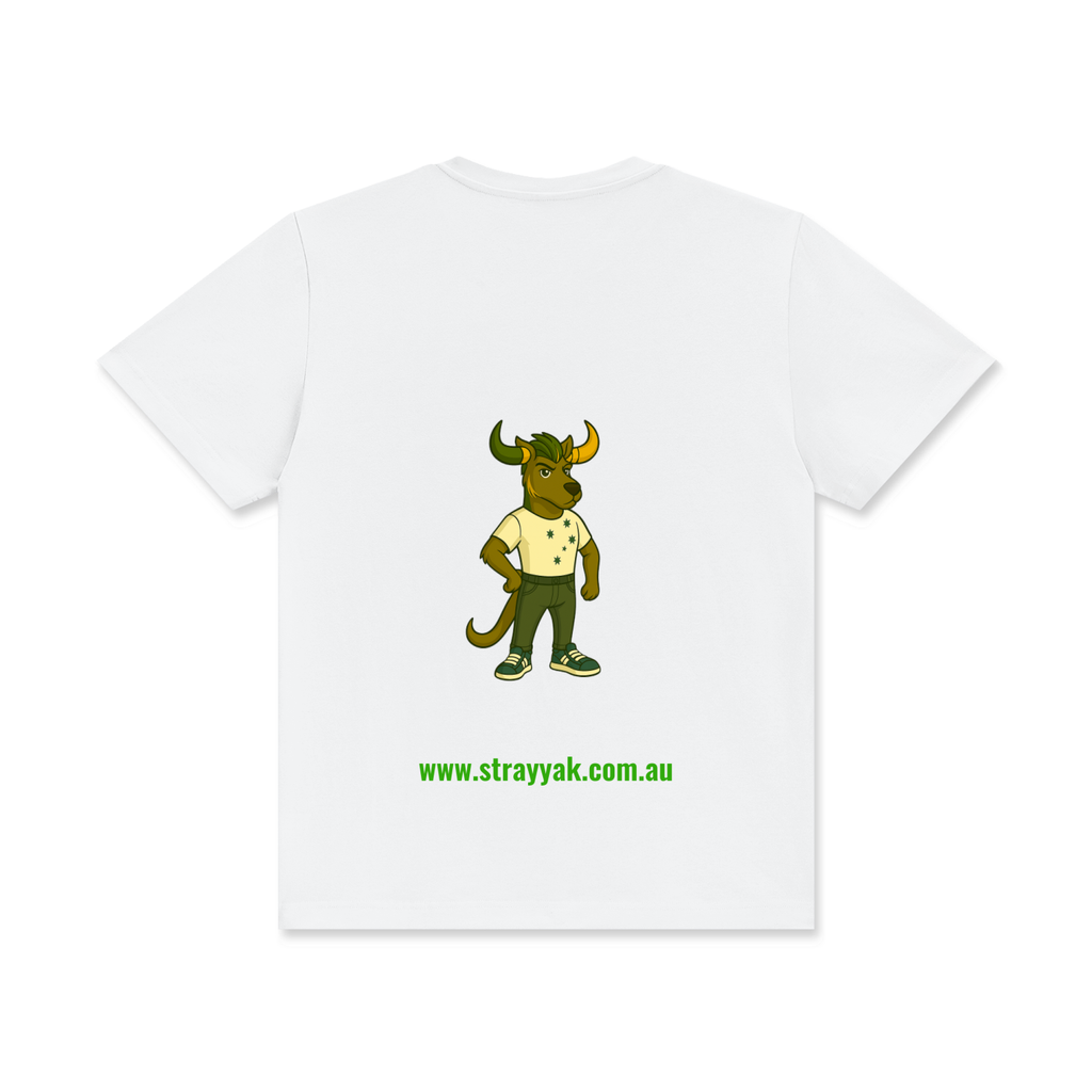 Stray Yak "Reverse Yeet" Unisex Classic Crew Neck Cotton T-Shirt
