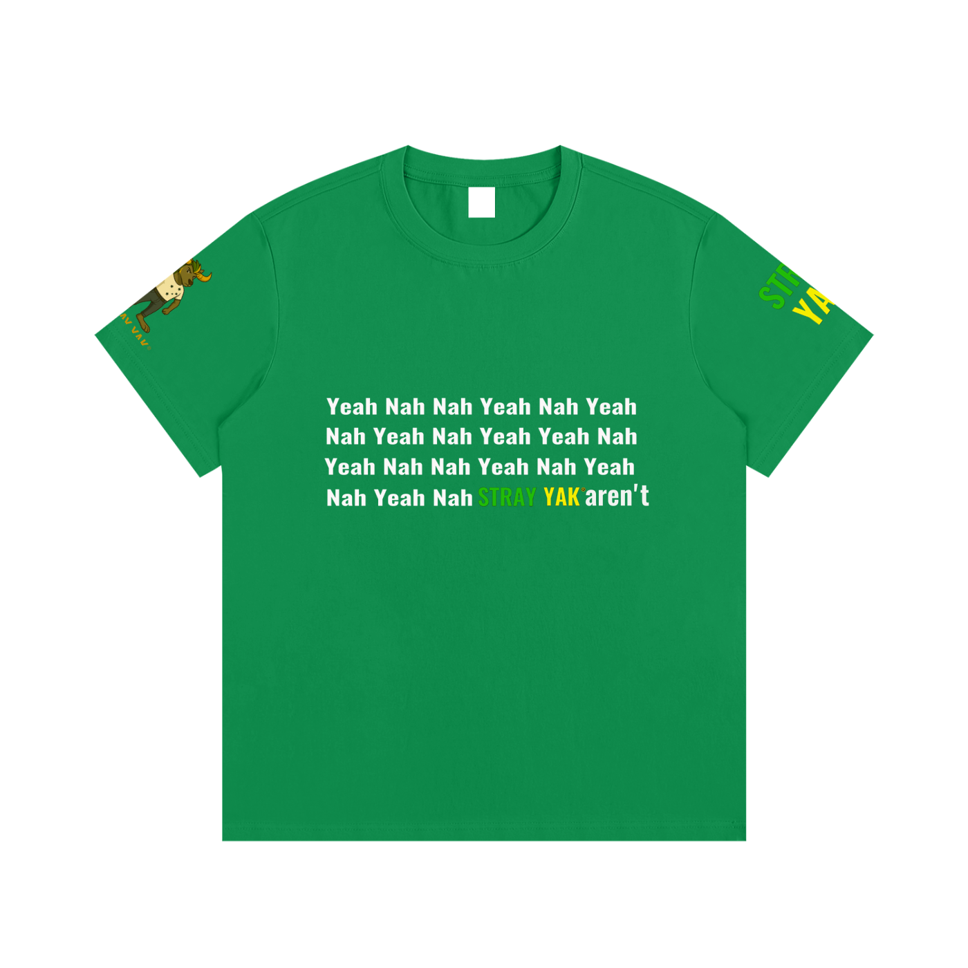Stray Yak Yeah Nah "Sidearm Yeet" Essential Cotton T-Shirt