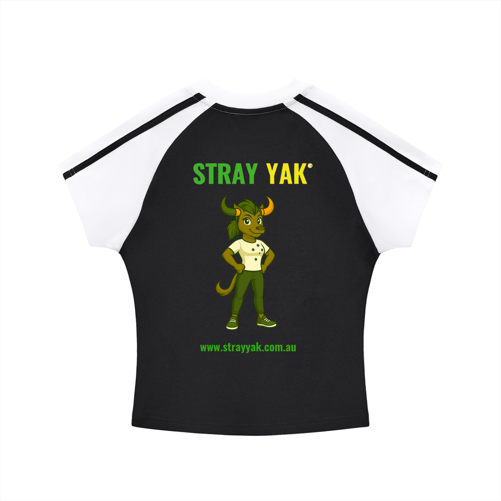 Stray Yak Raglan Yeah Nah "Femme Yeet Reverse"  Raglan Sleeve T-Shirt