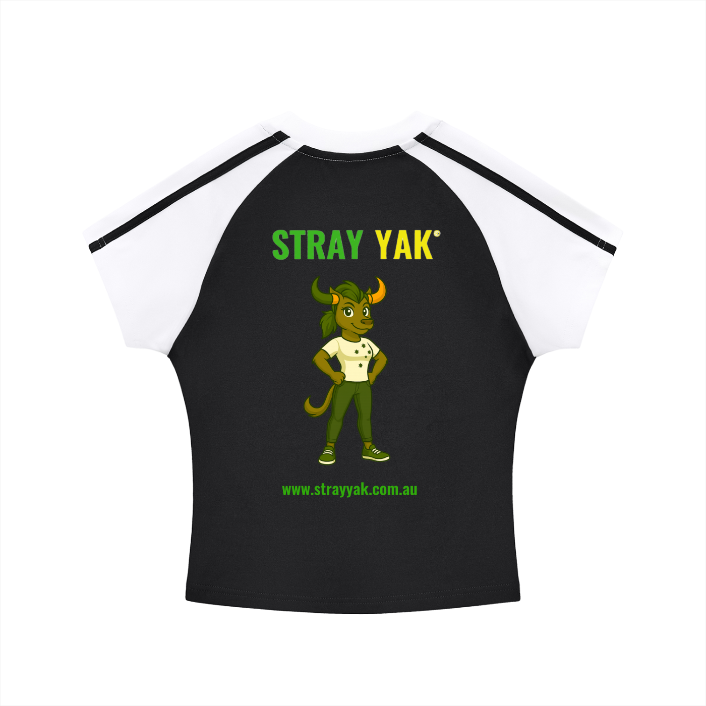 Stray Yak Raglan Yeah Nah "Femme Yeet Reverse"  Raglan Sleeve T-Shirt