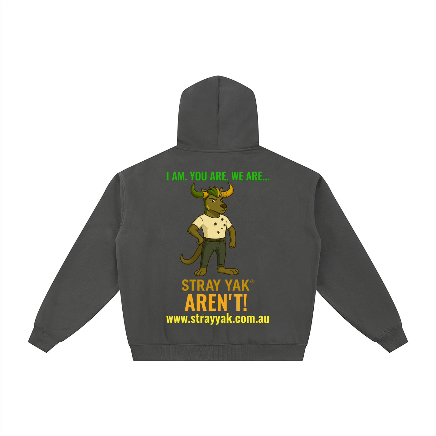 Stray Yak Double Zip-Through Essential Reverse Yeet "Ego" Fleece Hoodie