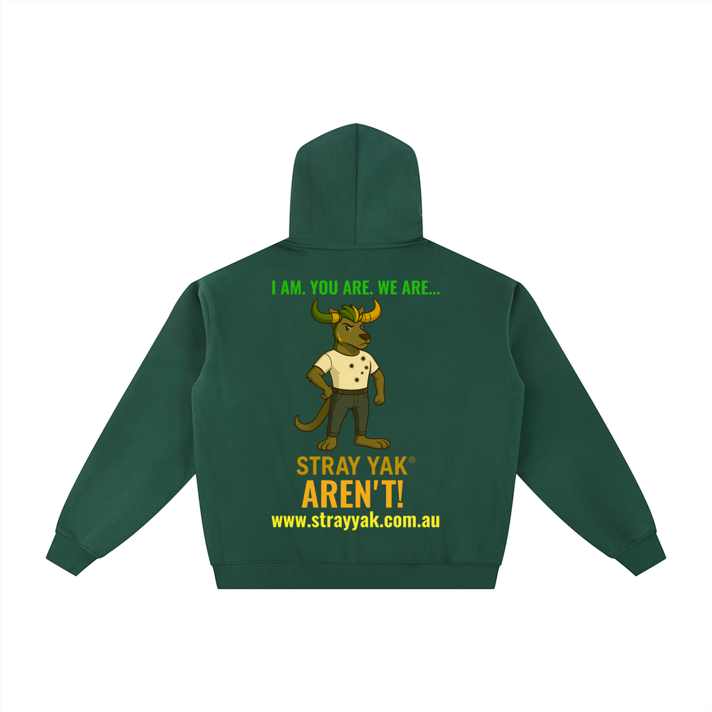 Stray Yak Double Zip-Through Essential Reverse Yeet "Ego" Fleece Hoodie