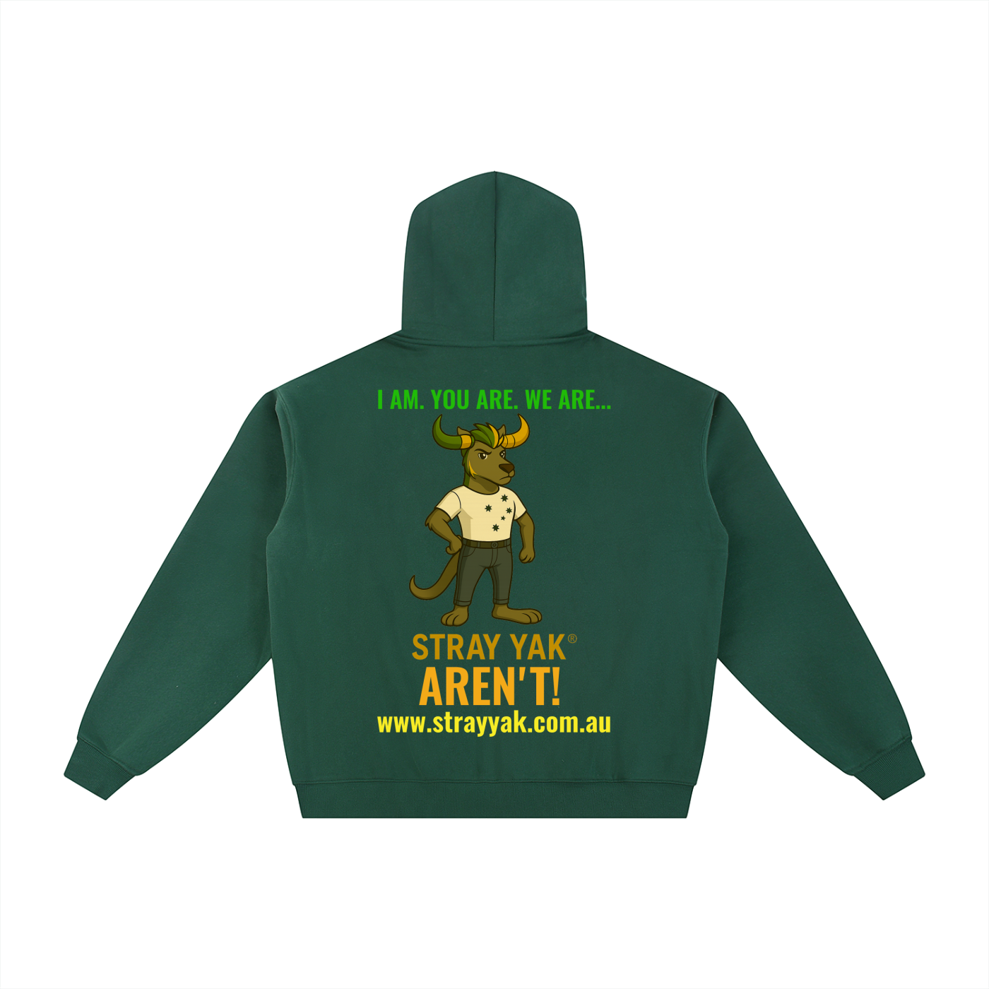 Stray Yak Double Zip-Through Essential Reverse Yeet "Ego" Fleece Hoodie