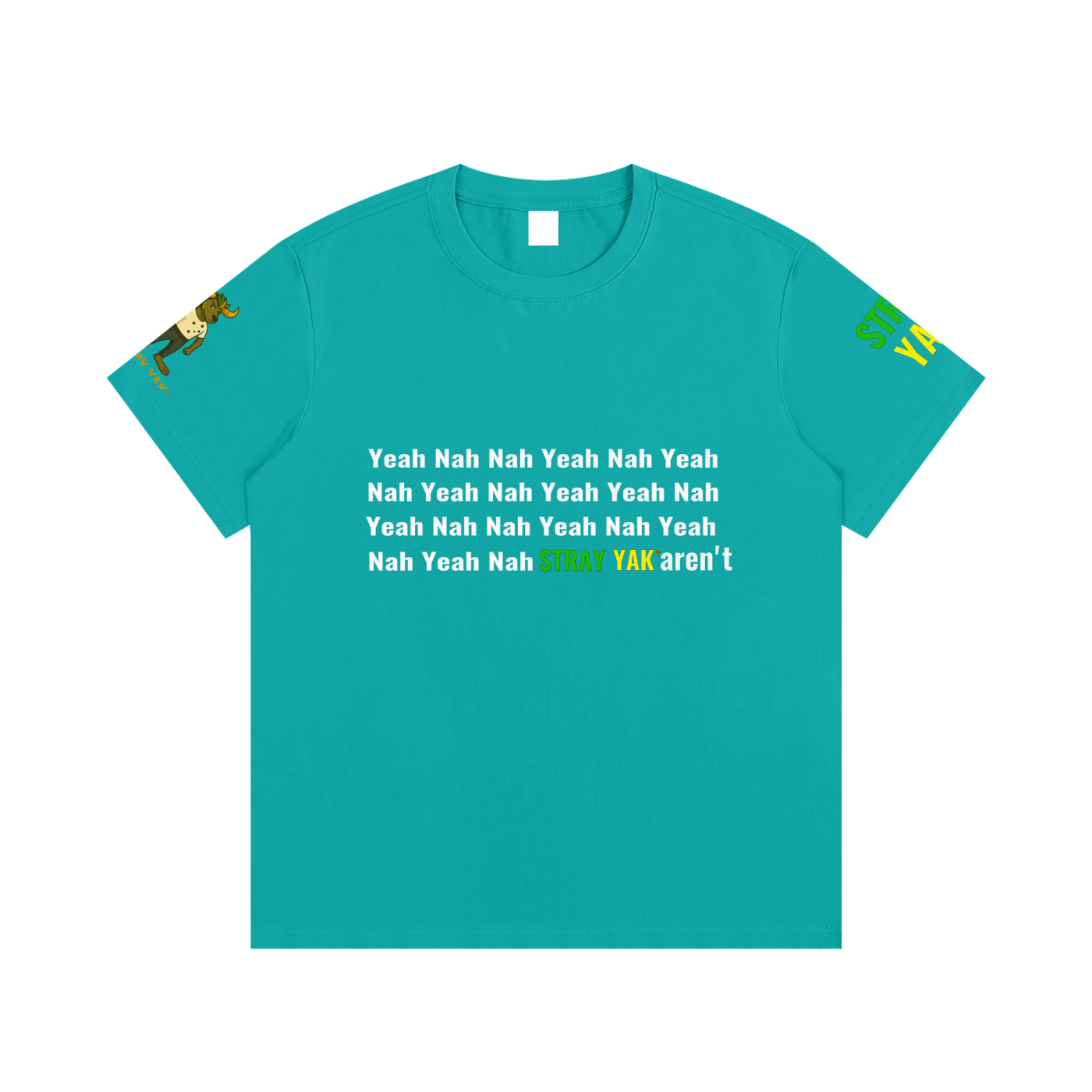 Stray Yak Yeah Nah "Sidearm Yeet" Essential Cotton T-Shirt