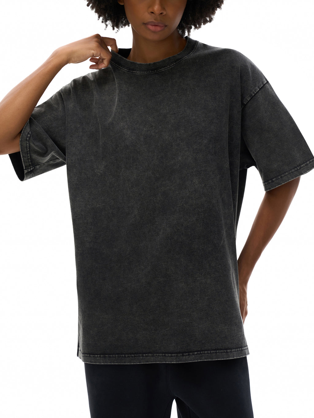 Stray Yak Yeah Nah Reverse Yeet Unisex Snow Washed Oversized Cotton T-Shirt