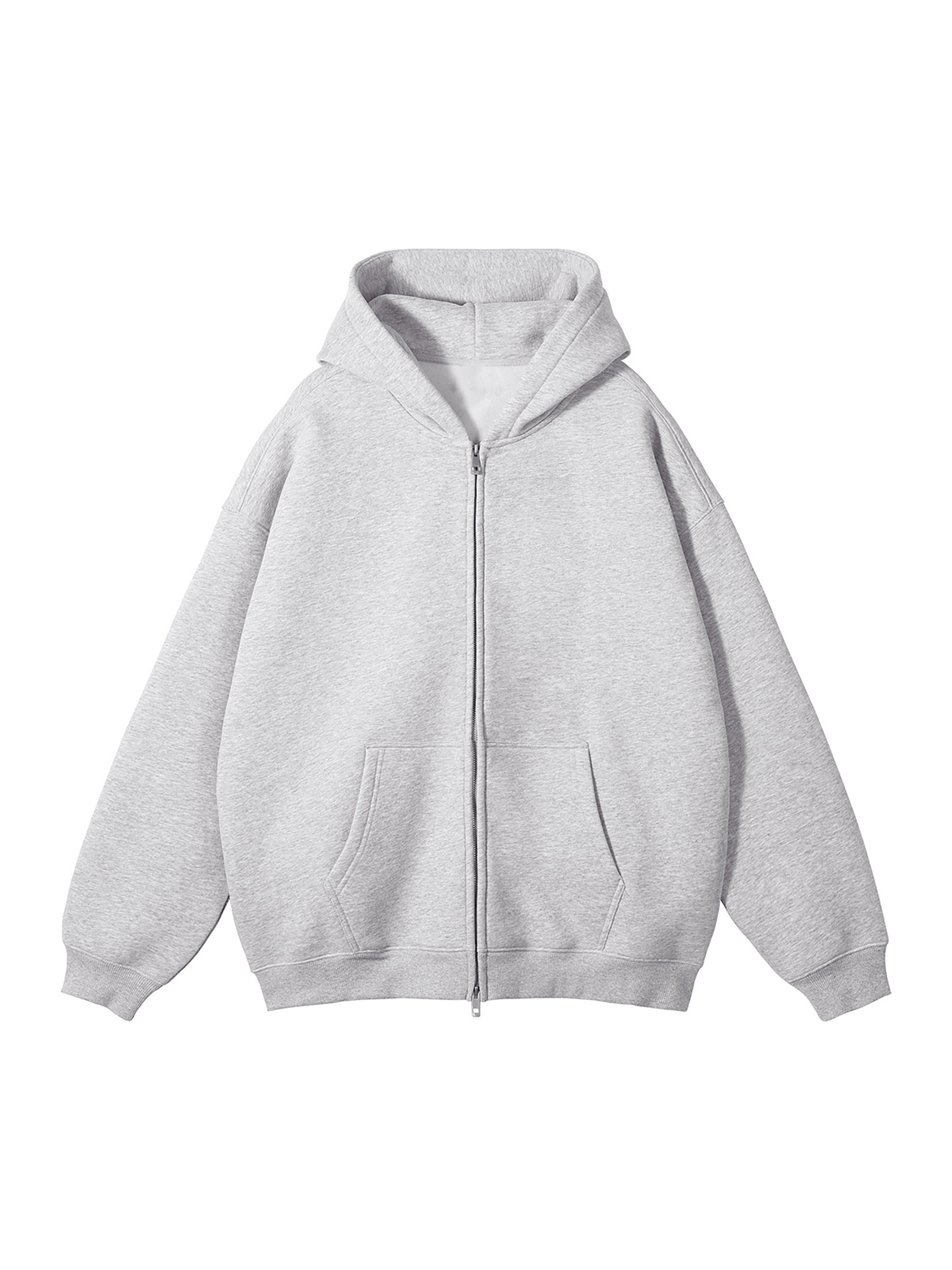 Stray Yak Double Zip-Through Essential Reverse Yeet "Ego" Fleece Hoodie