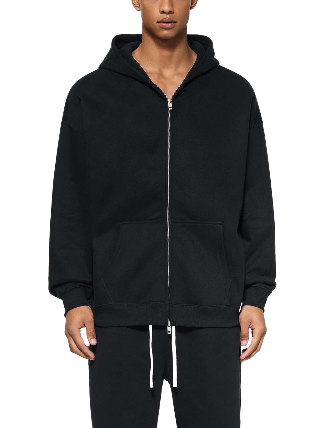 Stray Yak Double Zip-Through Essential Reverse Yeet "Ego" Fleece Hoodie